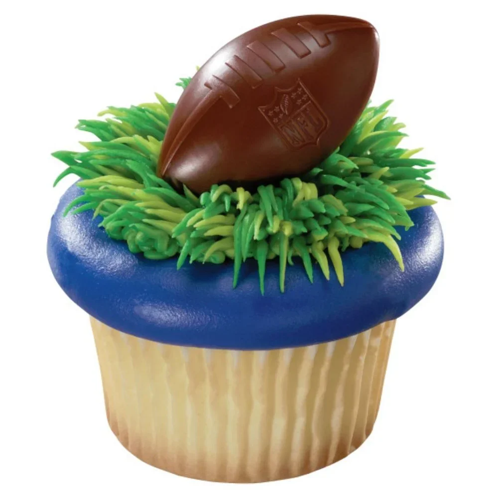 NFL Brown Football Cupcake Rings 144pcs